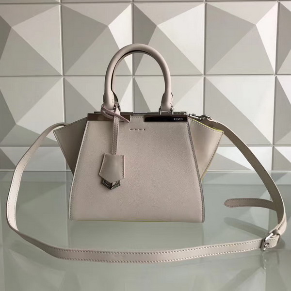 Fendi Mini 3Jours Powder Grey Calfskin For Sale
