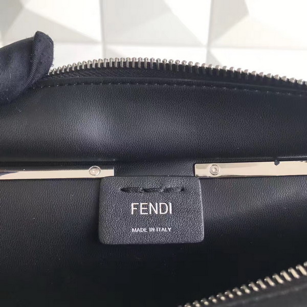Fendi Mini 3Jours Studded Black Leather Handbag For Sale