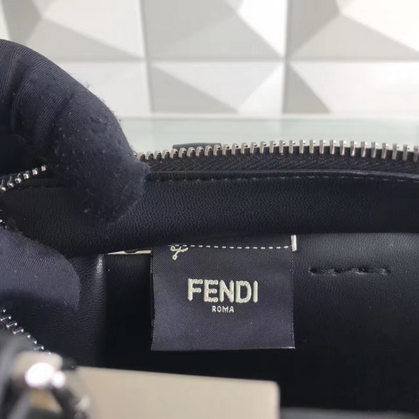 Fendi Mini 3Jours Studded Black Leather Handbag For Sale