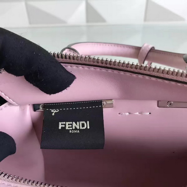 Fendi Mini 3Jours Studded Powder Pink Leather Handbag For Sale