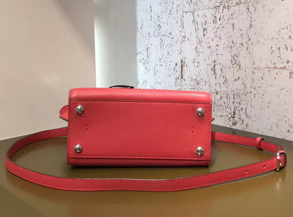 Fendi Mini 3Jours Studded Red Leather Handbag For Sale