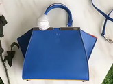 Fendi Mini 3Jours in Blue Calf Leather For Sale