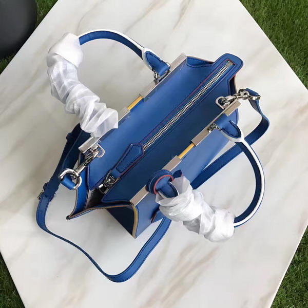 Fendi Mini 3Jours in Blue Calf Leather For Sale