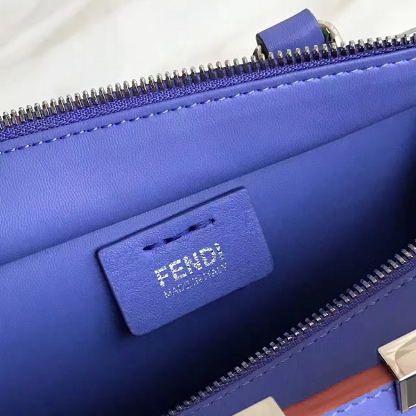 Fendi Mini 3Jours in Light Blue Calfskin For Sale