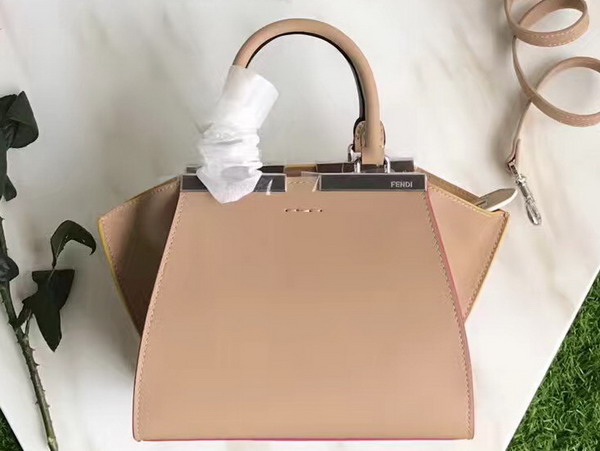 Fendi Mini 3Jours in Nude Calfskin For Sale
