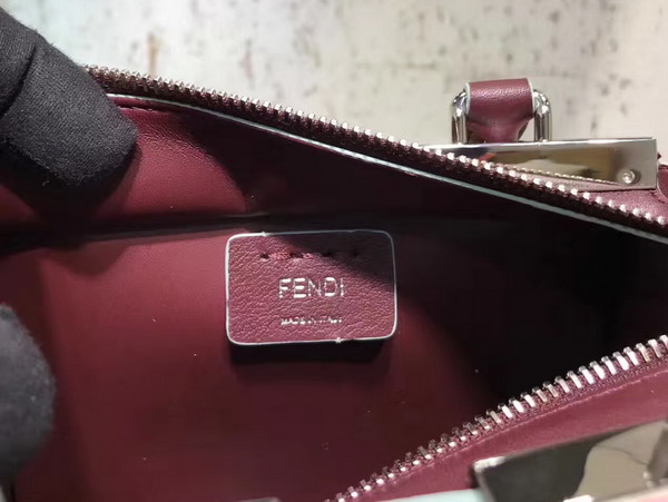 Fendi Mini 3Jours in Oxblood Leather with Studs For Sale