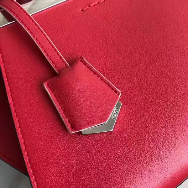 Fendi Mini 3Jours in Red Calfskin For Sale
