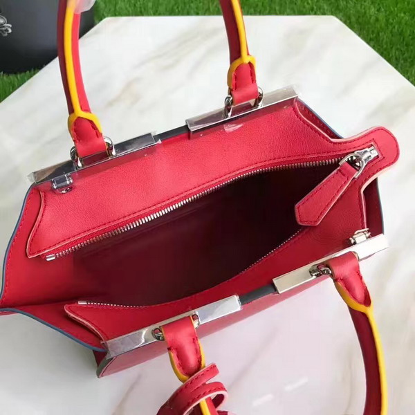 Fendi Mini 3Jours in Red Calfskin For Sale
