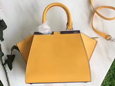 Fendi Mini 3Jours in Yellow Calfskin For Sale