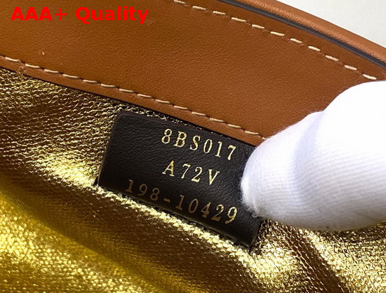 Fendi Mini Baguette Bag in Blue Denim with Embroidered FF Motif Replica