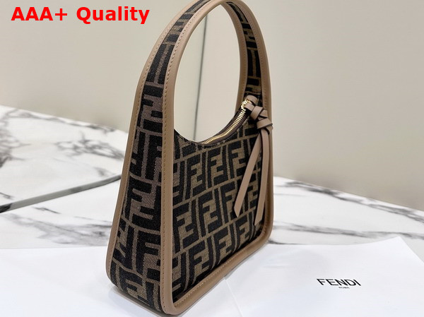Fendi Mini Fendessence Brown FF Fabric Mini Bag Replica