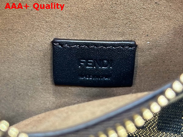 Fendi Mini Fendessence Brown FF Fabric Mini Bag Replica