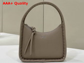 Fendi Mini Fendessence Small Dove Gray Selleria Bag with 264 Hand Wewn Topstitches Replica