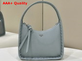 Fendi Mini Fendessence Small Light Blue Selleria Bag with 264 Hand Sewn Topstitches Replica