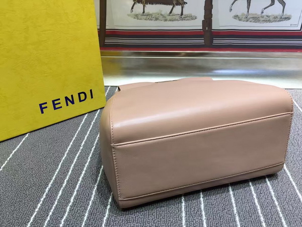 Fendi Mini Peekaboo Handbag in Brown Leather for Sale