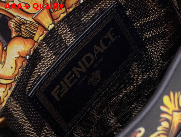 Fendi Mini Sunshine Shopper Fendace Printed FF Leather Mini Bag Multicolor Replica