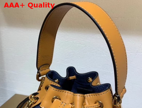 Fendi Mon Tresor Blue Denim Mini Bag Replica