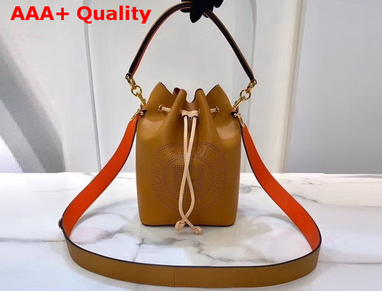 Fendi Mon Tresor Brown Leather Bag Replica
