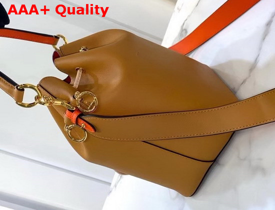 Fendi Mon Tresor Brown Leather Bag Replica