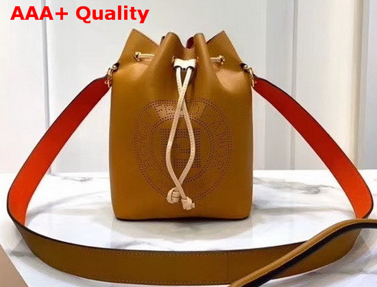 Fendi Mon Tresor Brown Leather Bag Replica