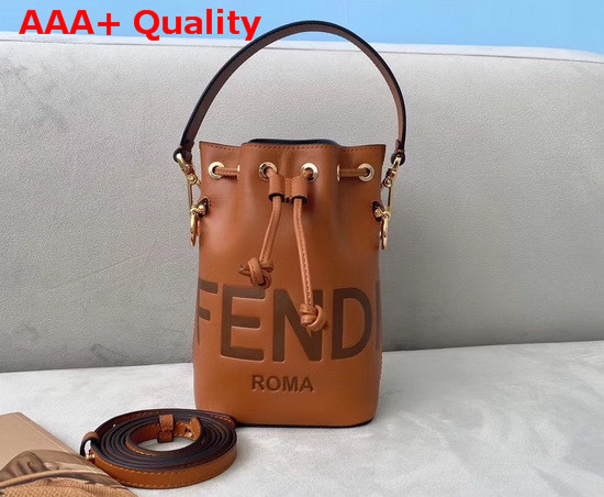 Fendi Mon Tresor Brown Leather Mini Bag Replica