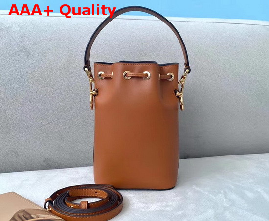 Fendi Mon Tresor Brown Leather Mini Bag Replica