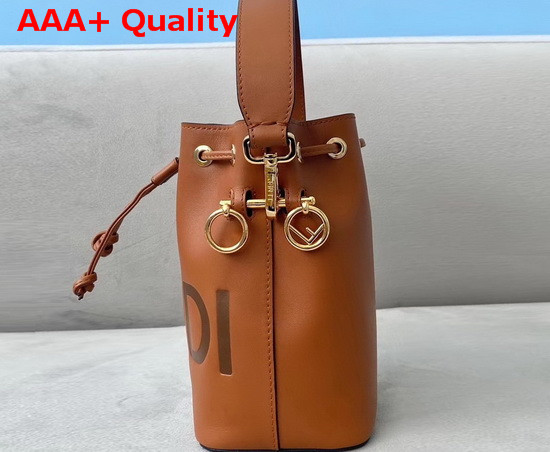 Fendi Mon Tresor Brown Leather Mini Bag Replica