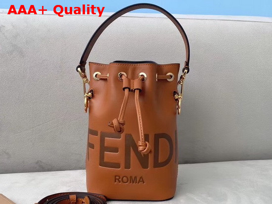 Fendi Mon Tresor Brown Leather Mini Bag Replica