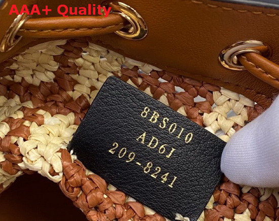 Fendi Mon Tresor Brown Raffia Mini Bag Replica