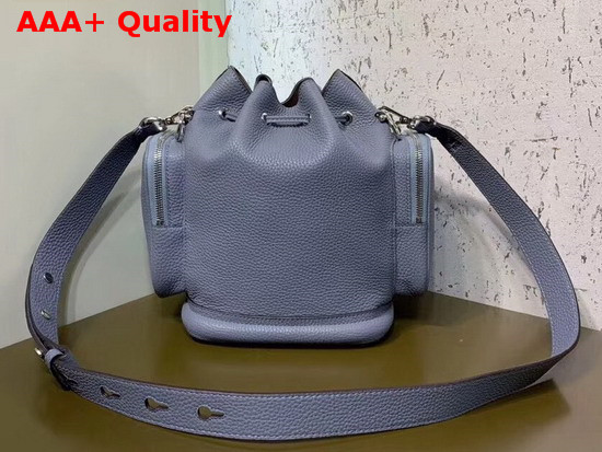 Fendi Mon Tresor Bucket Bag in Light Blue Roman Leather Replica