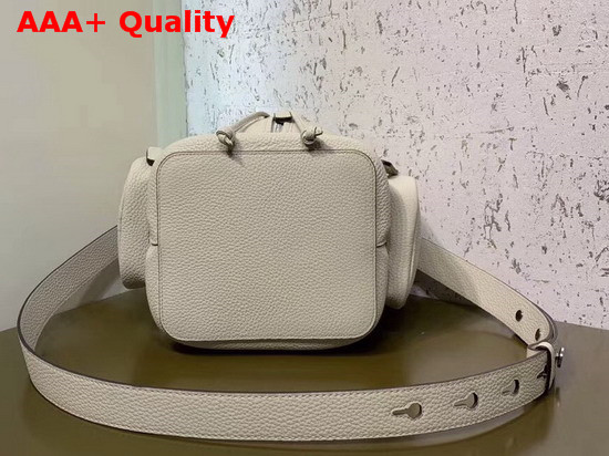 Fendi Mon Tresor Bucket Bag in White Roman Leather Replica