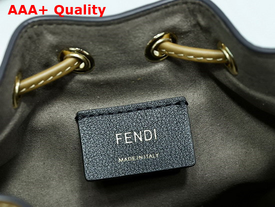 Fendi Mon Tresor FF Beige Wool Mini Bag Replica