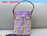 Fendi Mon Tresor Lilac Raffia Mini Bag Replica