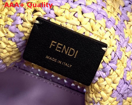 Fendi Mon Tresor Lilac Raffia Mini Bag Replica
