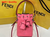 Fendi Mon Tresor Pink Leather Mini Bag with 3D Roses Replica