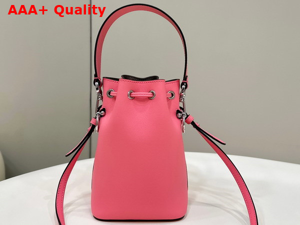 Fendi Mon Tresor Pink Leather Mini Bag with 3D Roses Replica