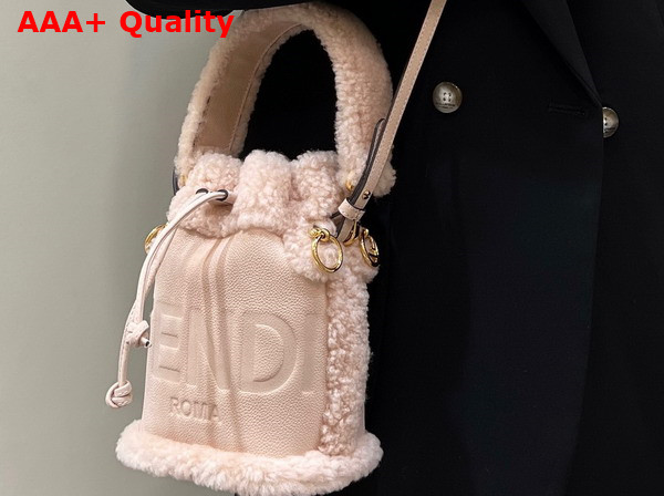 Fendi Mon Tresor Pink Nubuck Minibag Replica