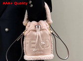 Fendi Mon Tresor Pink Nubuck Minibag Replica