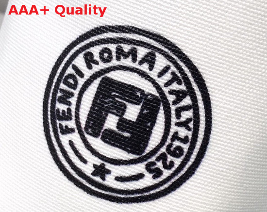 Fendi Mon Tresor White Canvas Mini Bag Replica