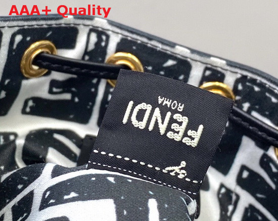 Fendi Mon Tresor White Canvas Mini Bag Replica