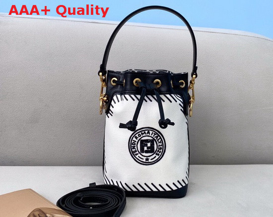 Fendi Mon Tresor White Canvas Mini Bag Replica