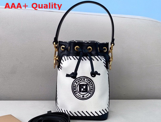 Fendi Mon Tresor White Canvas Mini Bag Replica