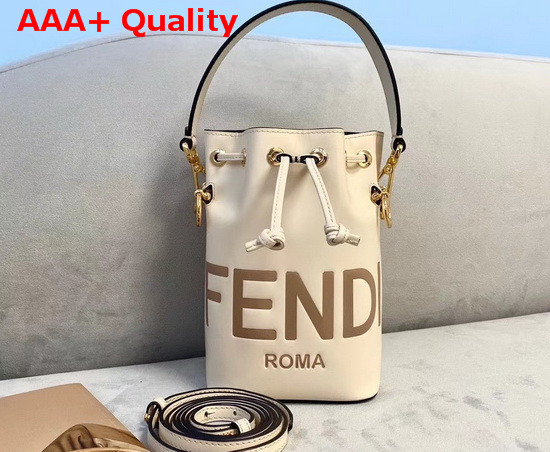 Fendi Mon Tresor White Leather Mini Bag Replica