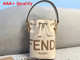 Fendi Mon Tresor White Leather Mini Bag Replica