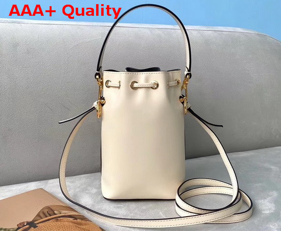 Fendi Mon Tresor White Leather Mini Bag Replica