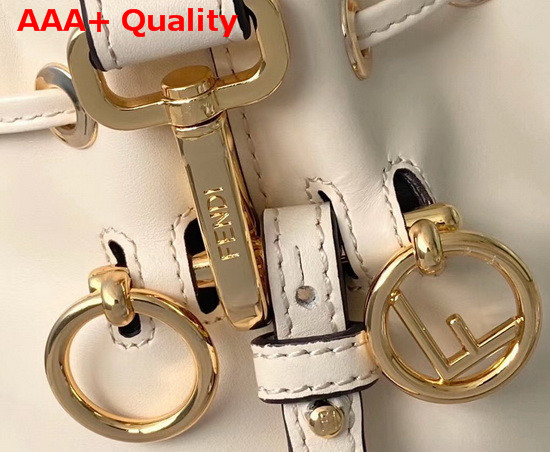 Fendi Mon Tresor White Leather Mini Bag Replica
