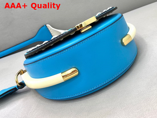 Fendi Moonlight Blue Leather Bag Replica