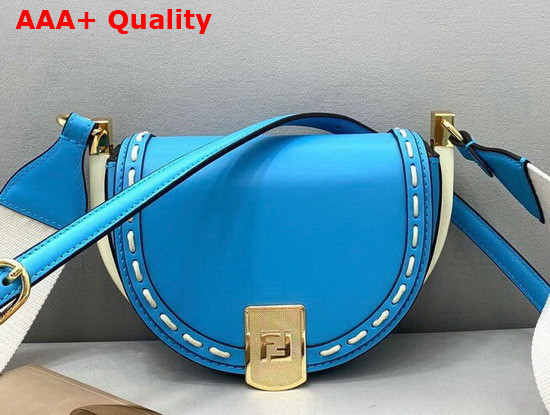 Fendi Moonlight Blue Leather Bag Replica