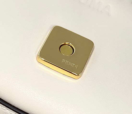 Fendi Moonlight White Leather Bag Replica