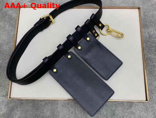 Fendi Multi Accessory Belt Bag in Black Calf Leather Replica